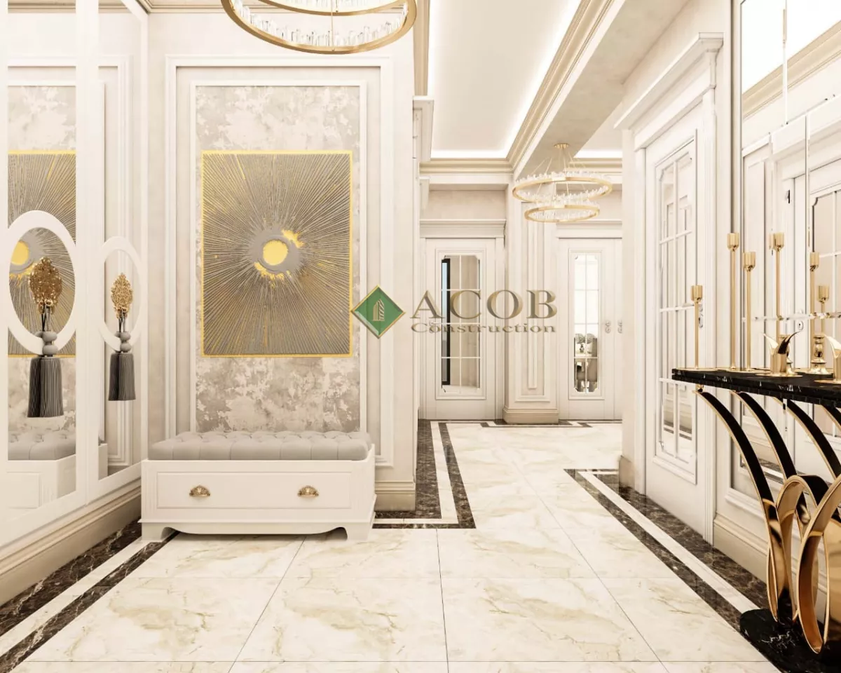 Yasamal (130 m²) mənzilin interyer dizaynı