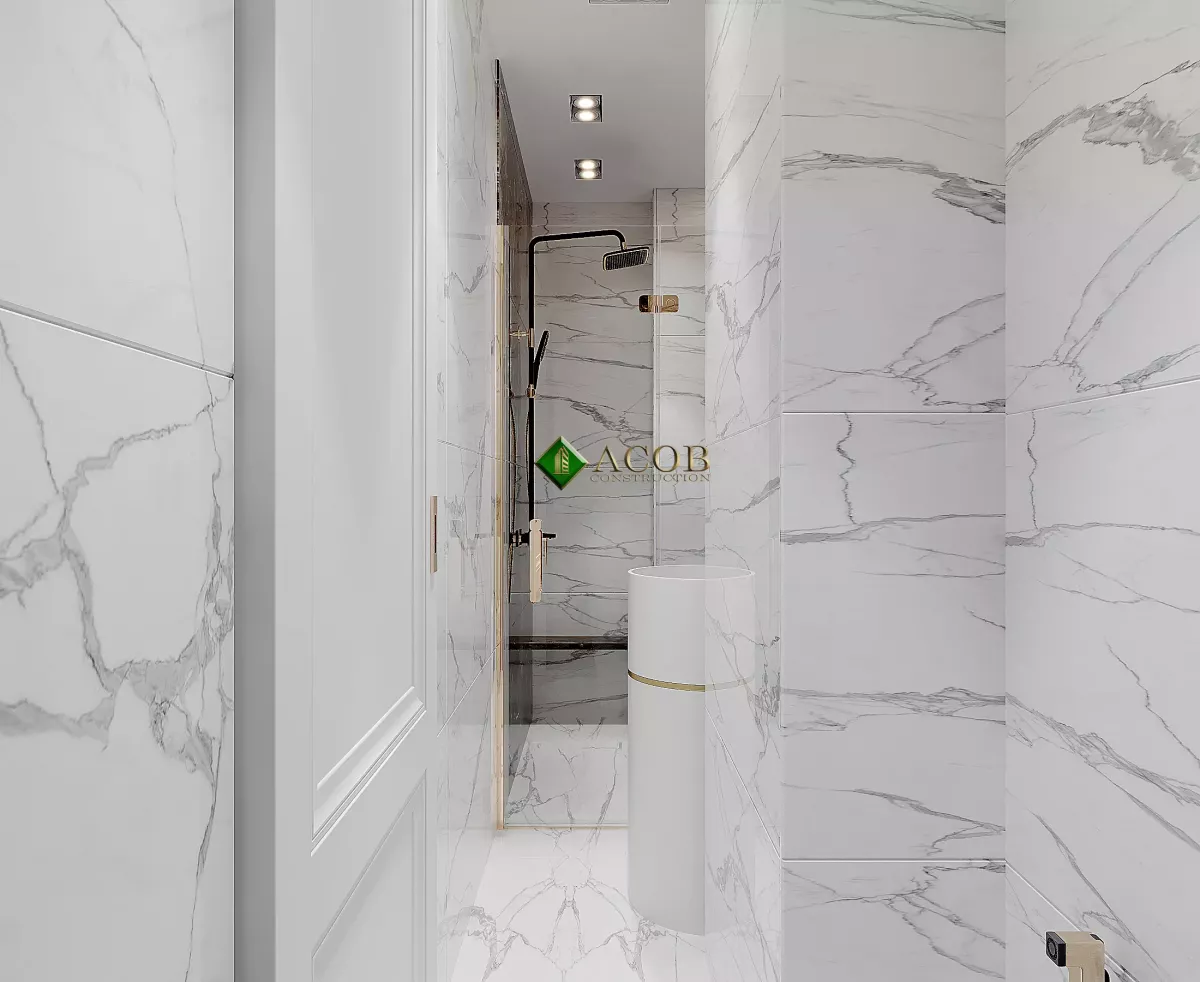 İçəri şəhər (80 m²) mənzilin interyer dizaynı