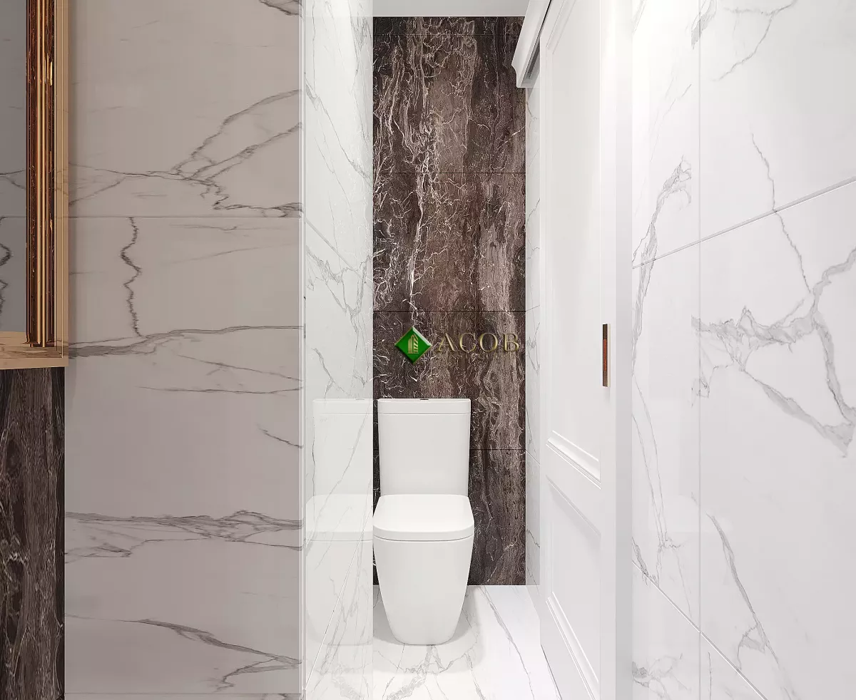 İçəri şəhər (80 m²) mənzilin interyer dizaynı