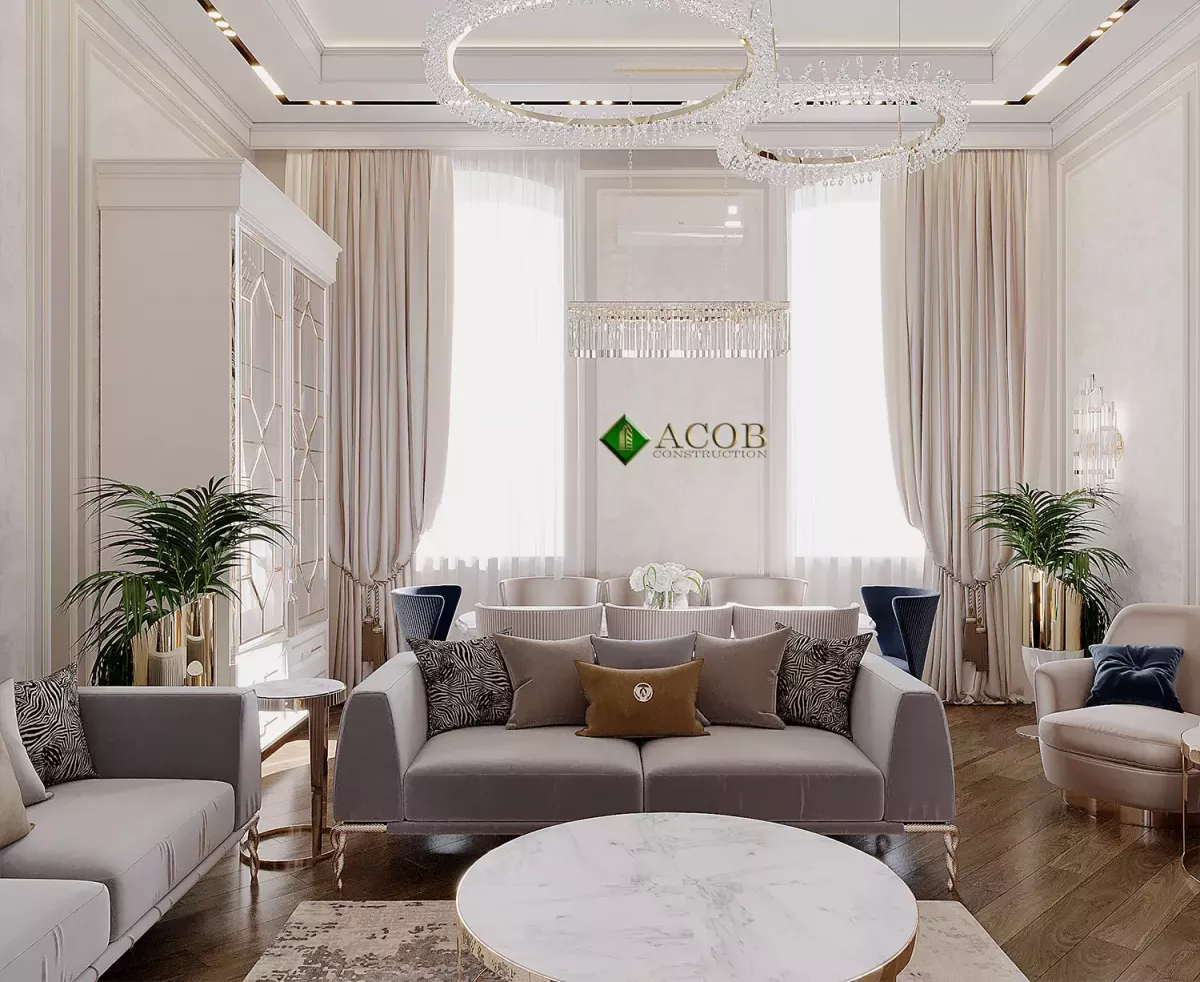 İçəri şəhər (80 m²) mənzilin interyer dizaynı