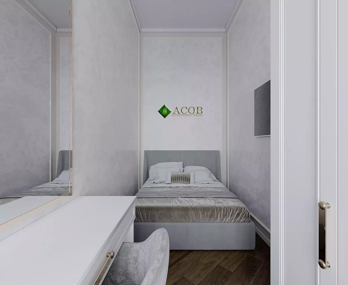 İçəri şəhər (80 m²) mənzilin interyer dizaynı