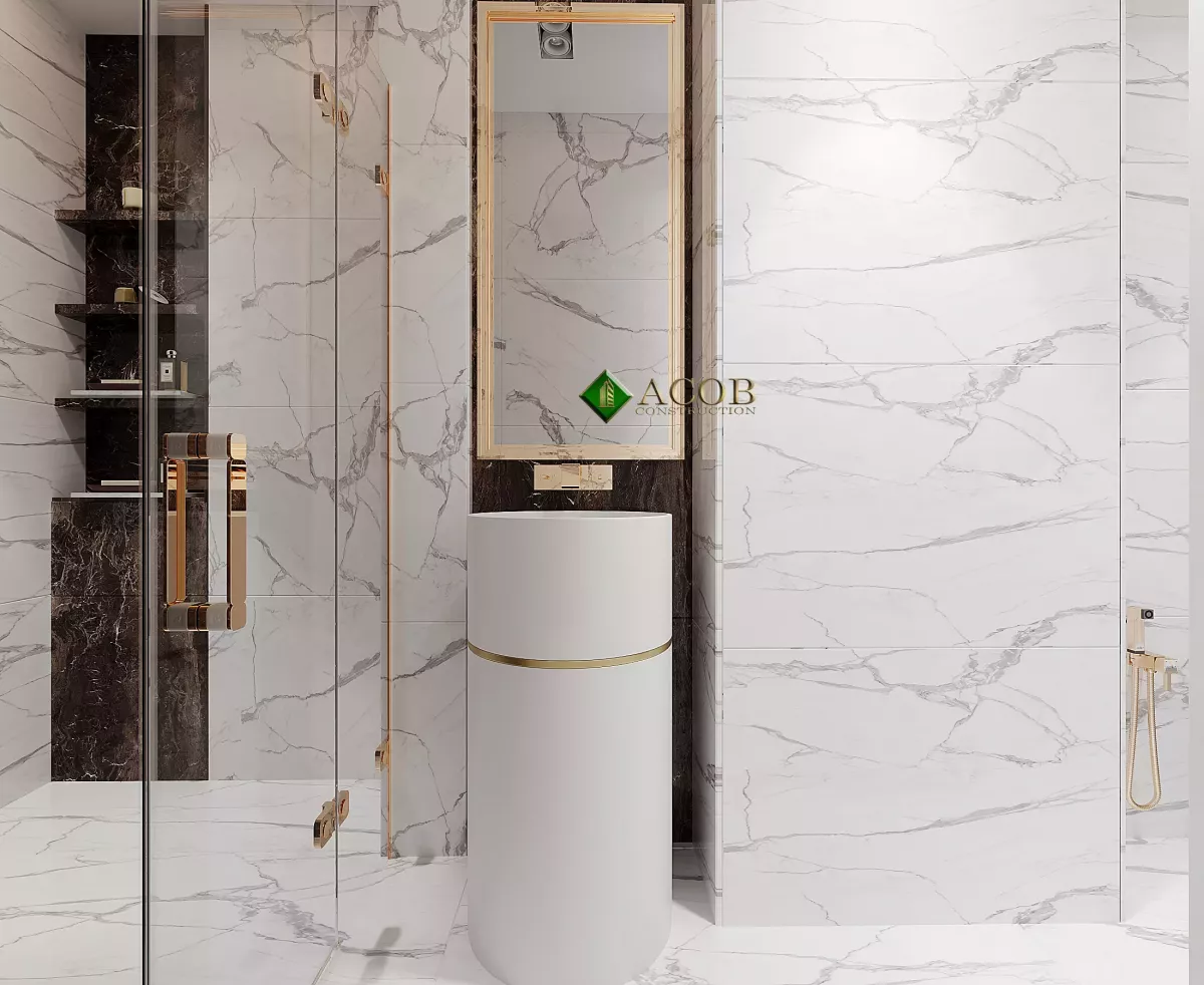 İçəri şəhər (80 m²) mənzilin interyer dizaynı