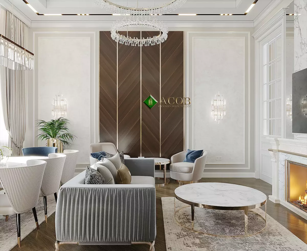 İçəri şəhər (80 m²) mənzilin interyer dizaynı