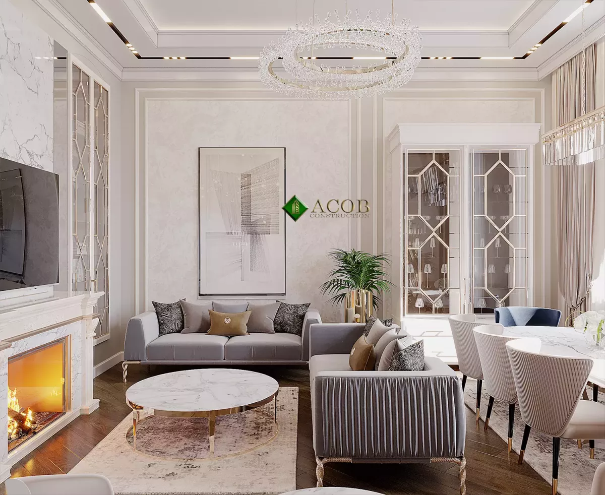 İçəri şəhər (80 m²) mənzilin interyer dizaynı
