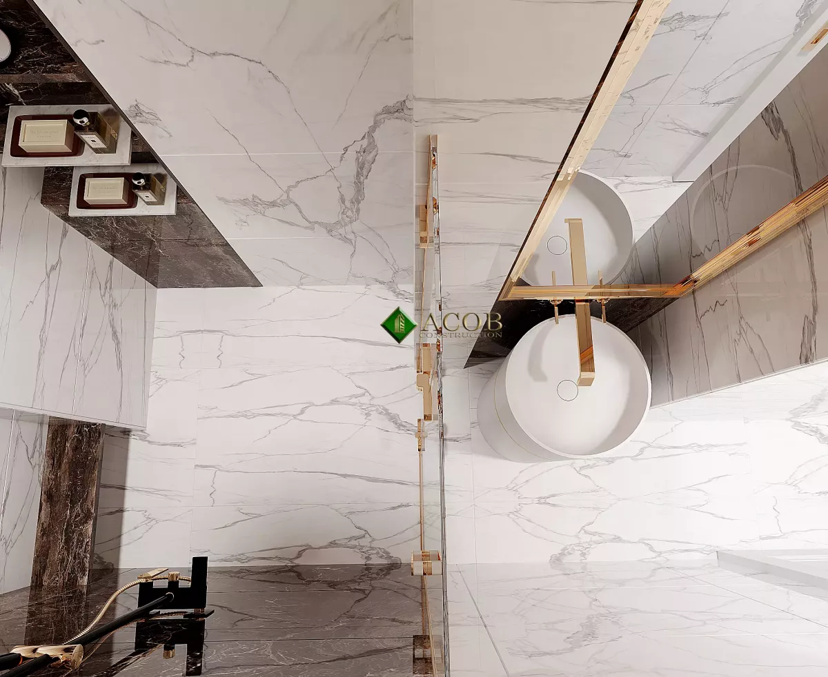İçəri şəhər (80 m²) mənzilin interyer dizaynı