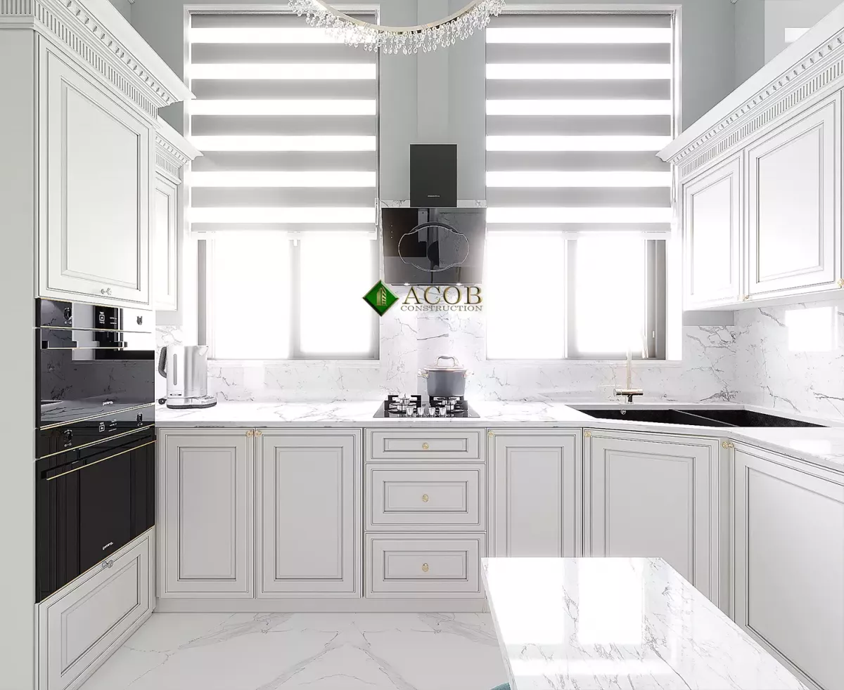 İçəri şəhər (80 m²) mənzilin interyer dizaynı