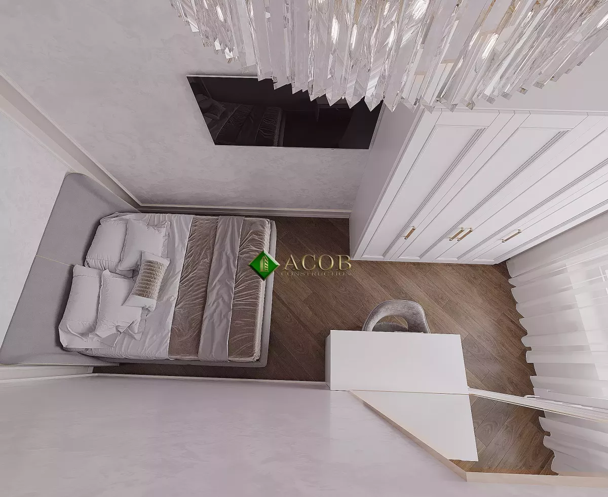 İçəri şəhər (80 m²) mənzilin interyer dizaynı