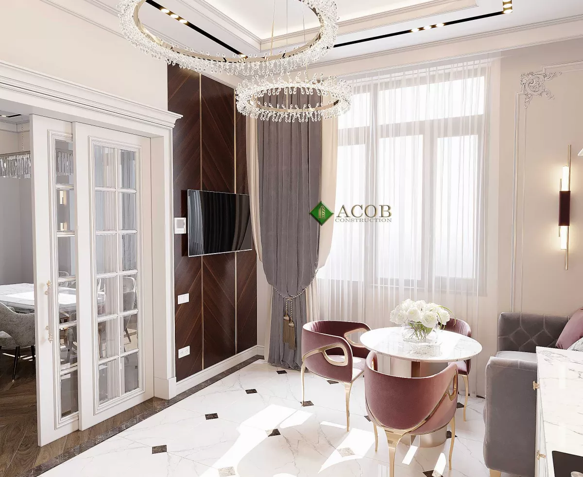 Nəsimi (120 m²) mənzilin interyer dizaynı