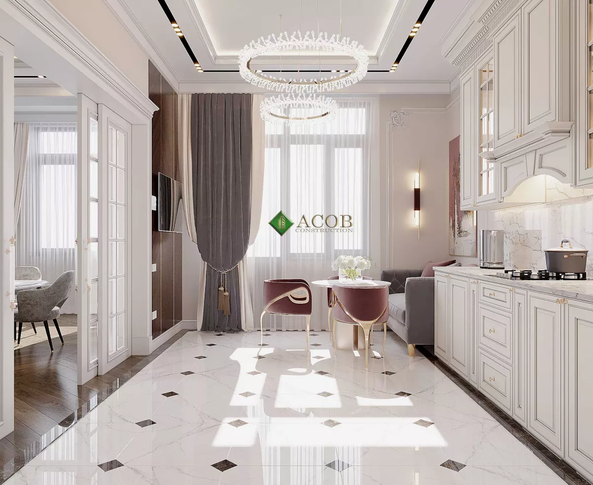 Nəsimi (120 m²) mənzilin interyer dizaynı
