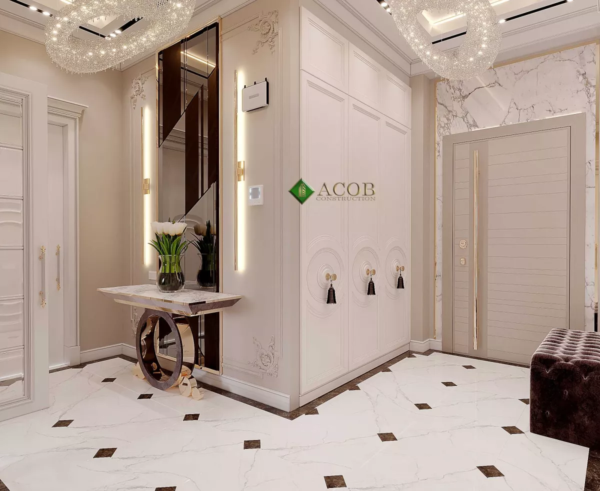 Nəsimi (120 m²) mənzilin interyer dizaynı