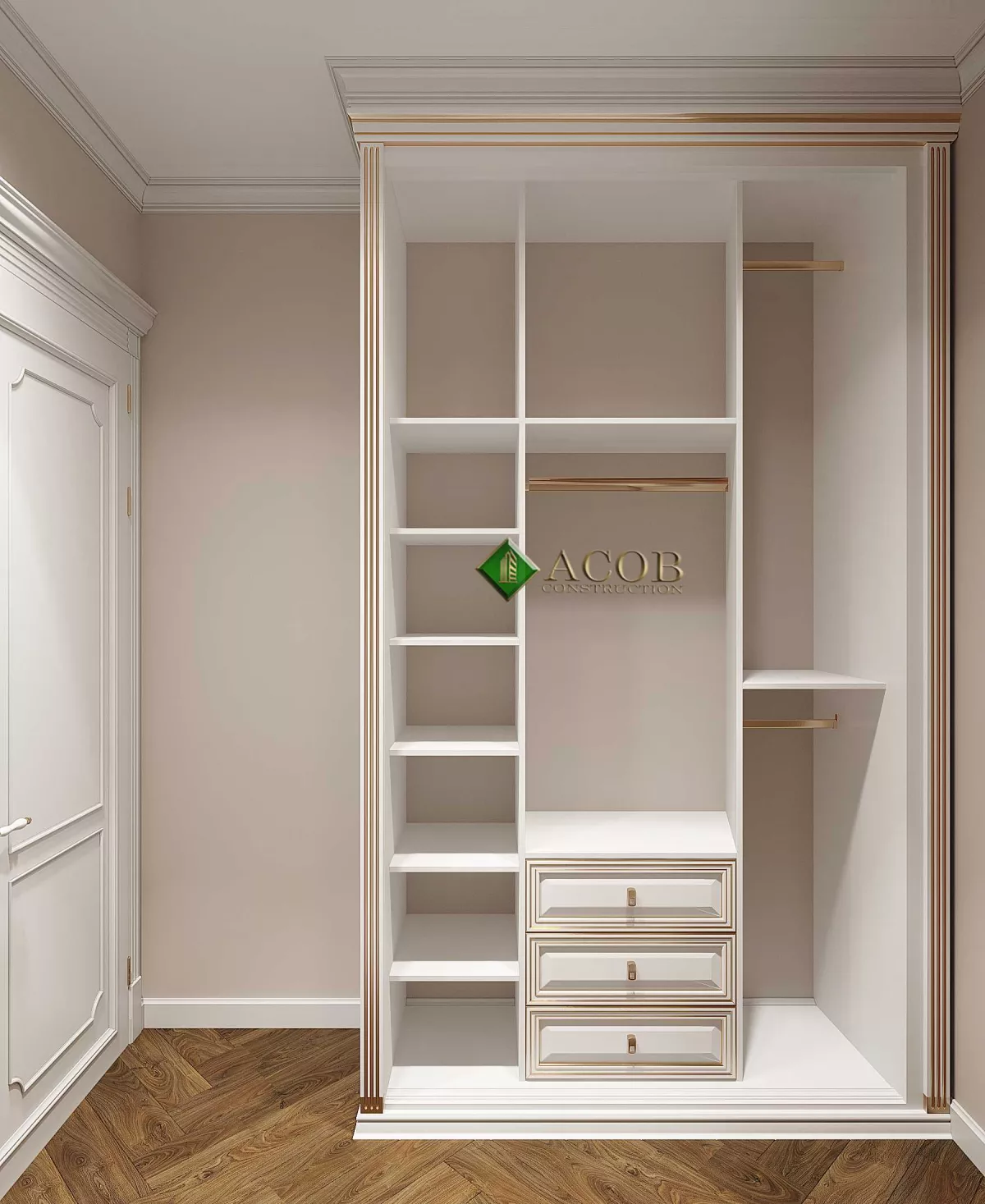 Ağ şəhər ( 200 m²) mənzilin interier dizaynı