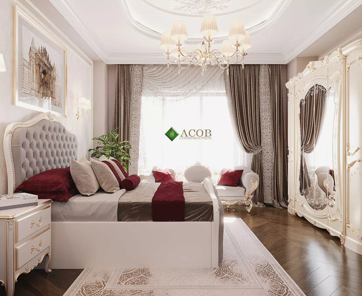 Ağ şəhər ( 200 m²) mənzilin interier dizaynı