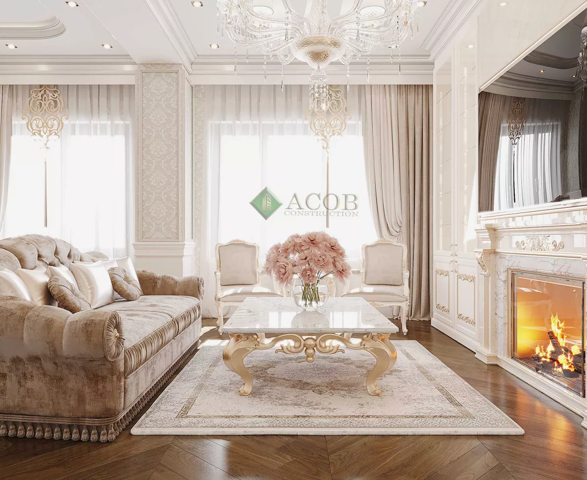 Ağ şəhər ( 200 m²) mənzilin interier dizaynı