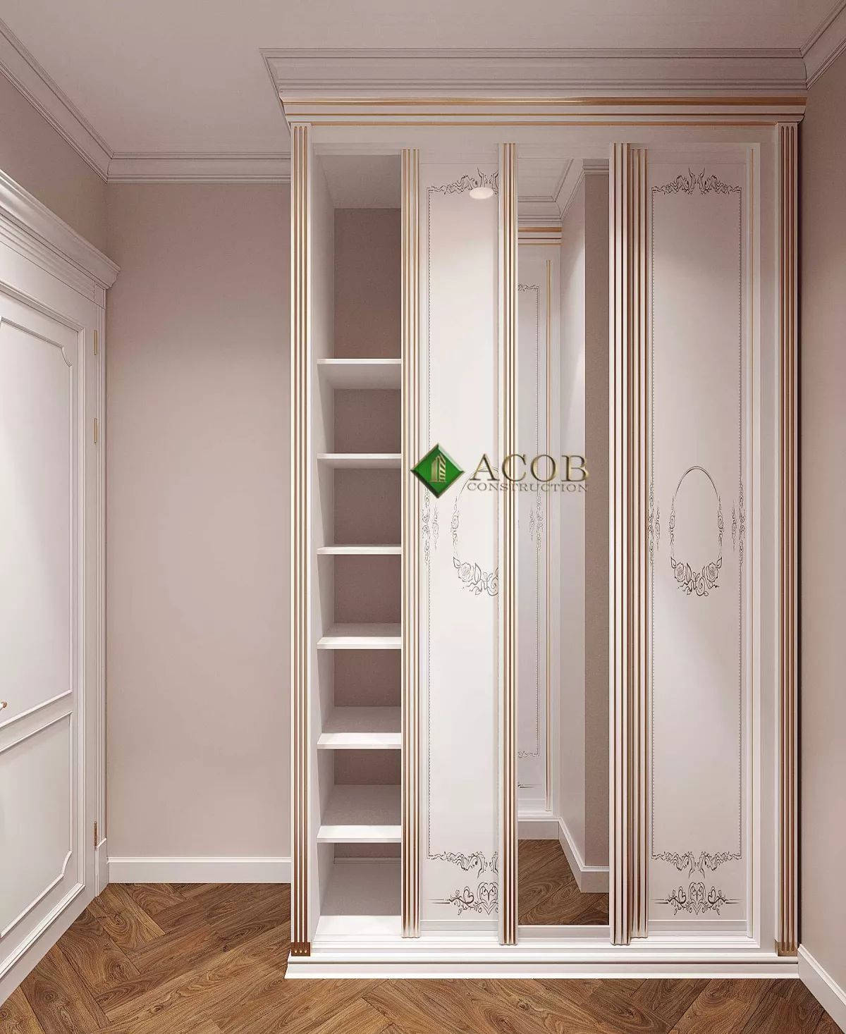 Ağ şəhər ( 200 m²) mənzilin interier dizaynı