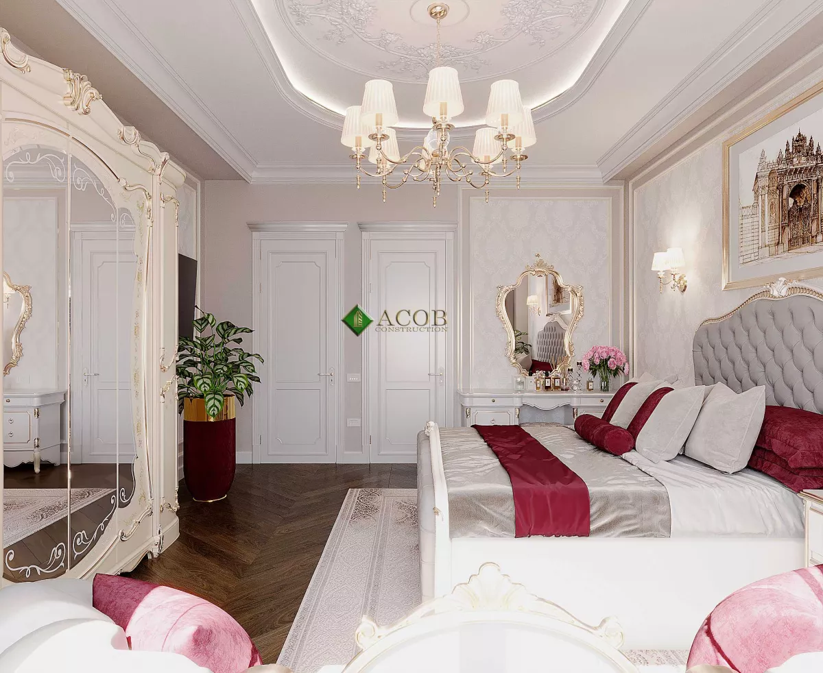 Ağ şəhər ( 200 m²) mənzilin interier dizaynı