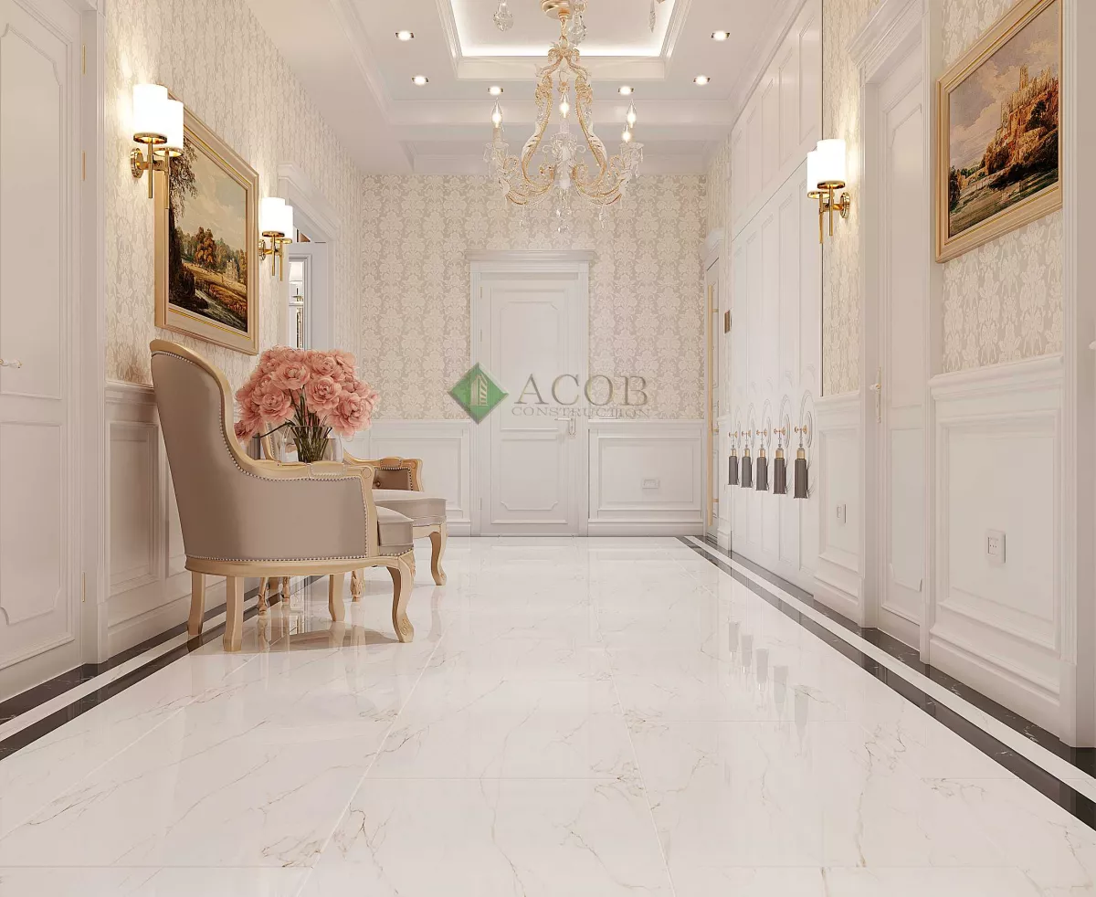 Ağ şəhər ( 200 m²) mənzilin interier dizaynı