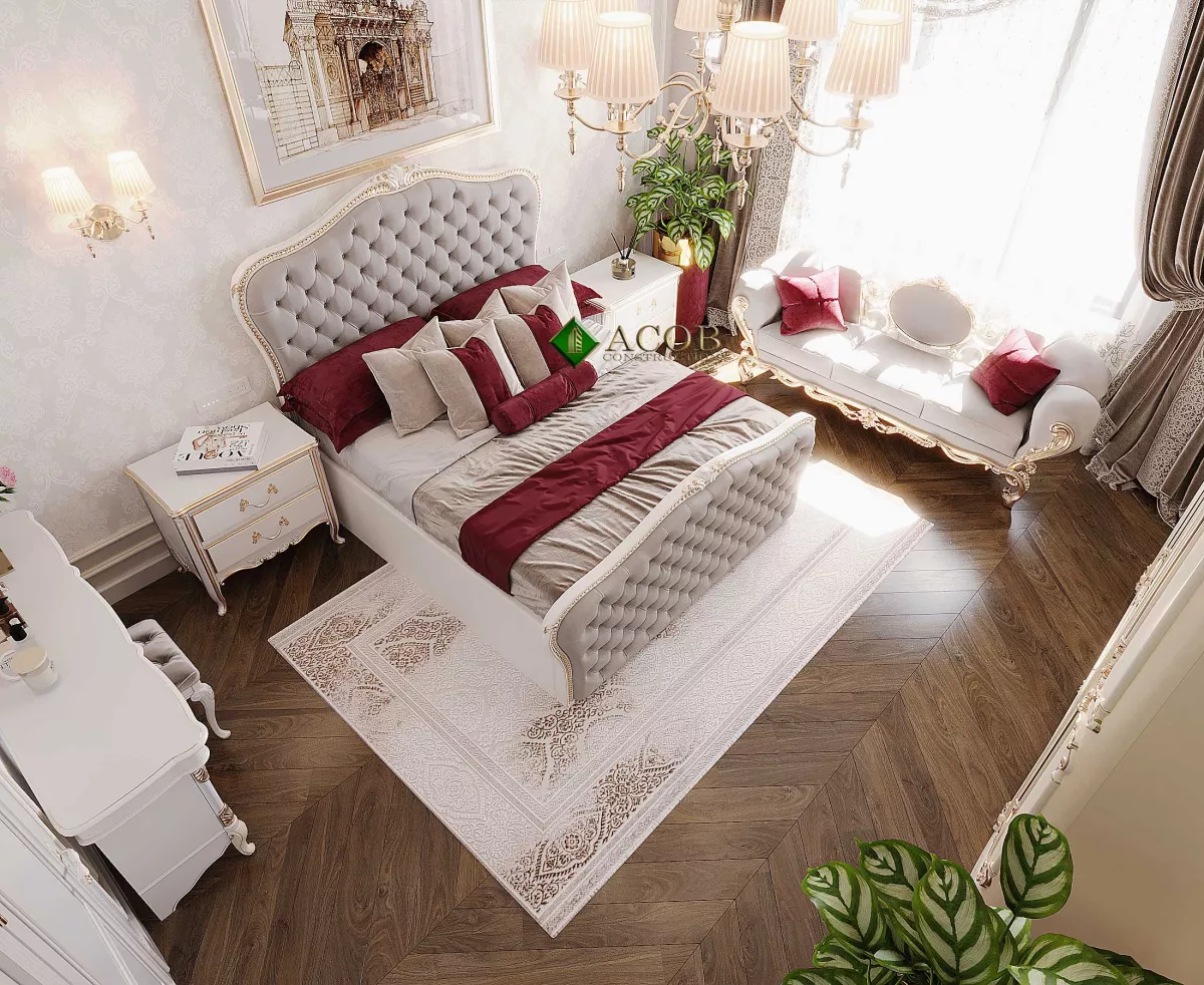 Ağ şəhər ( 200 m²) mənzilin interier dizaynı