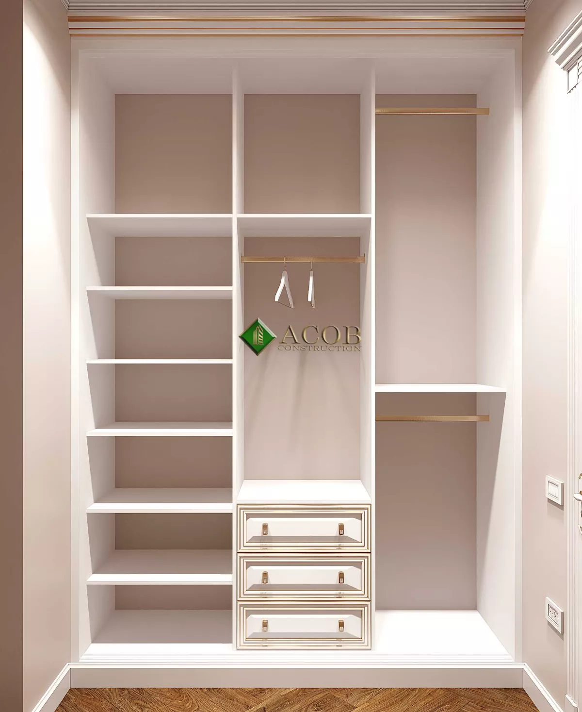 Ağ şəhər ( 200 m²) mənzilin interier dizaynı