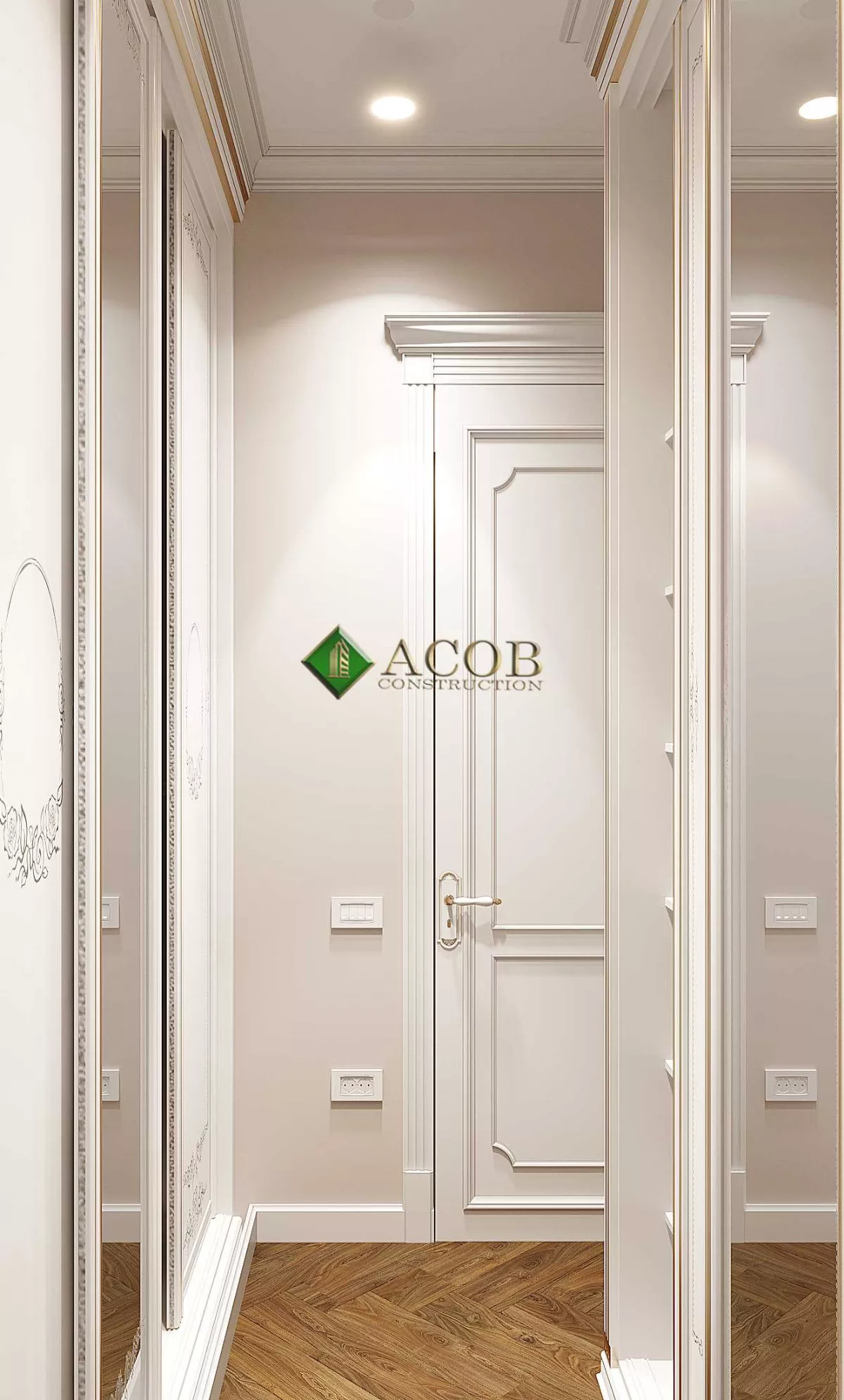 Ağ şəhər ( 200 m²) mənzilin interier dizaynı