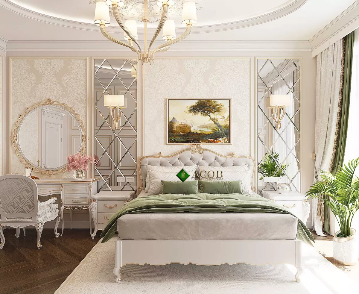 Ağ şəhər ( 200 m²) mənzilin interier dizaynı