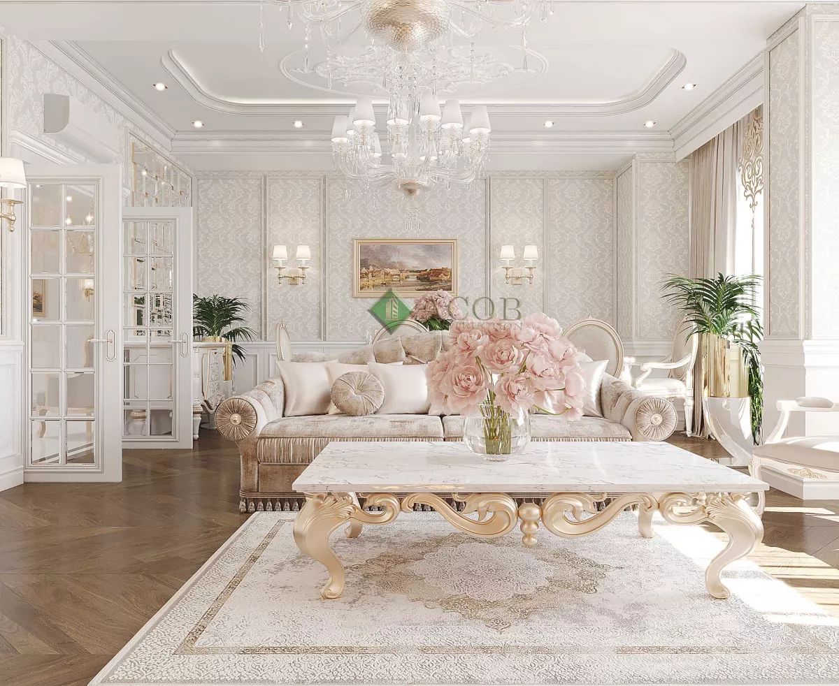 Ağ şəhər ( 200 m²) mənzilin interier dizaynı