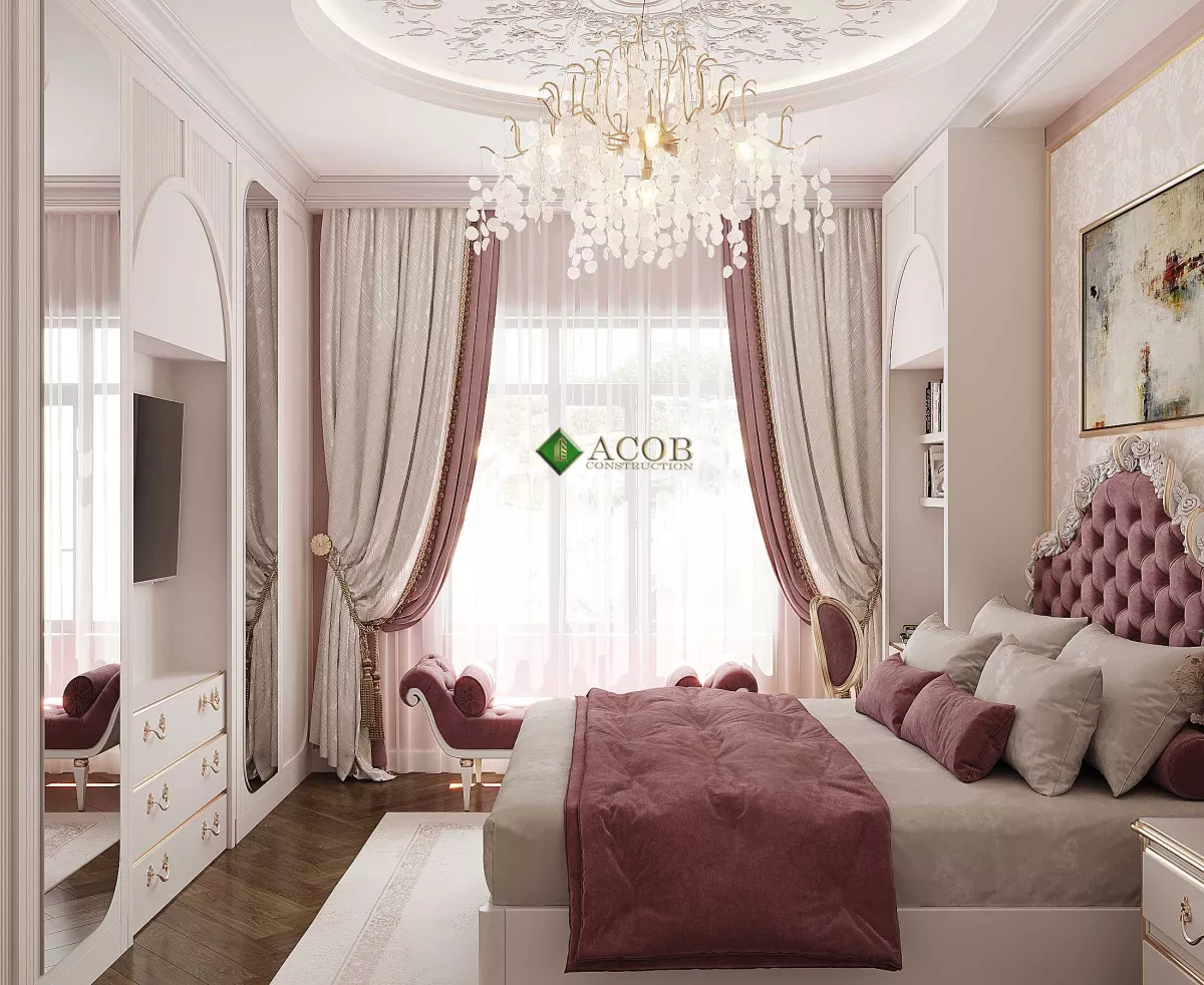 Ağ şəhər ( 200 m²) mənzilin interier dizaynı