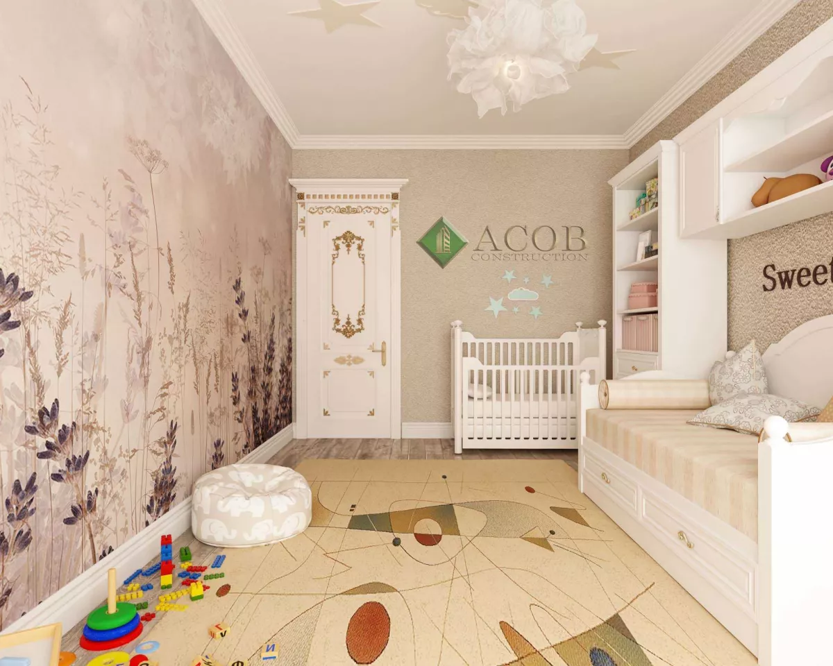 Grand Həyat - 120 m² mənzilin interyer dizaynı