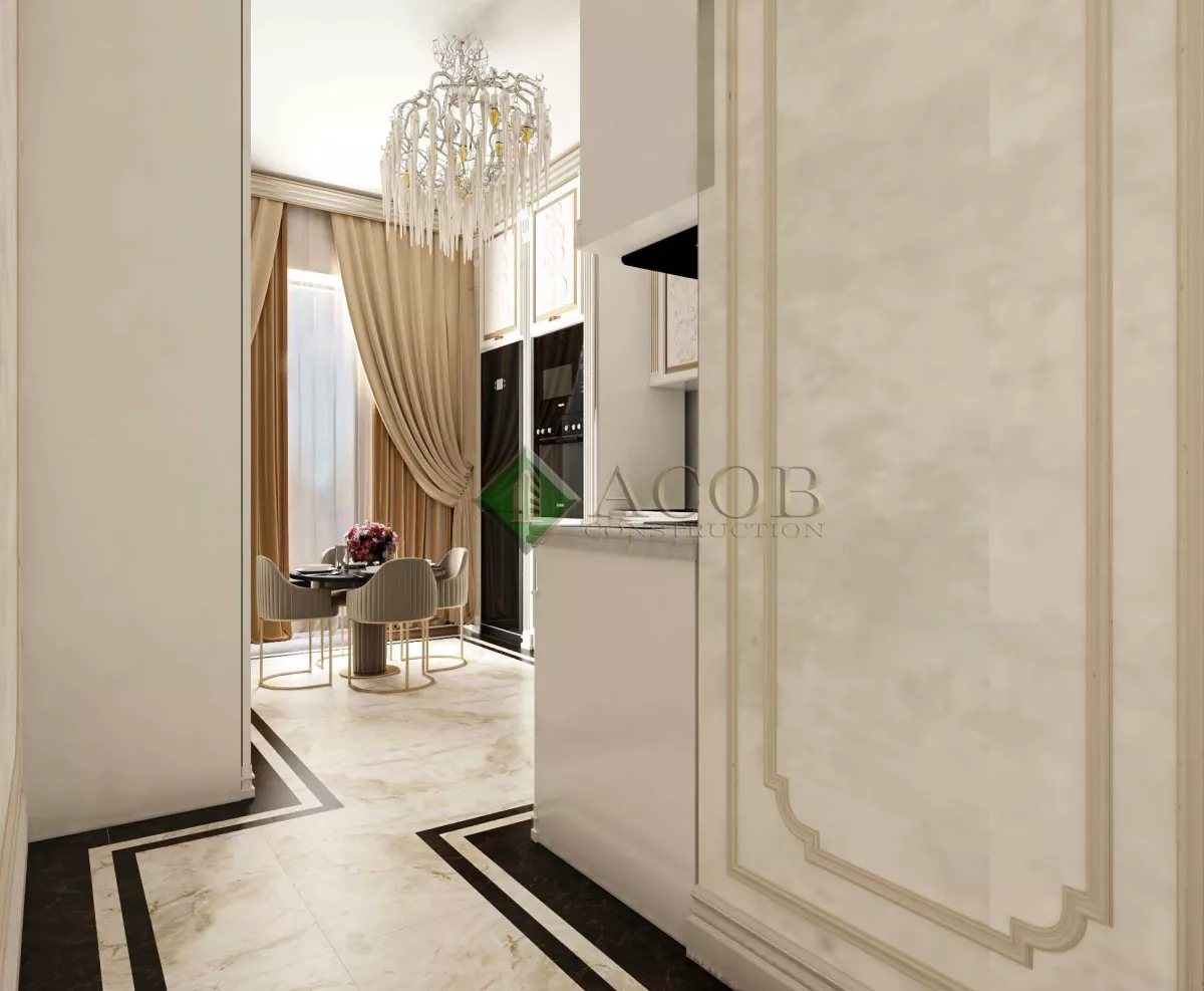 Grand Həyat - 120 m² mənzilin interyer dizaynı