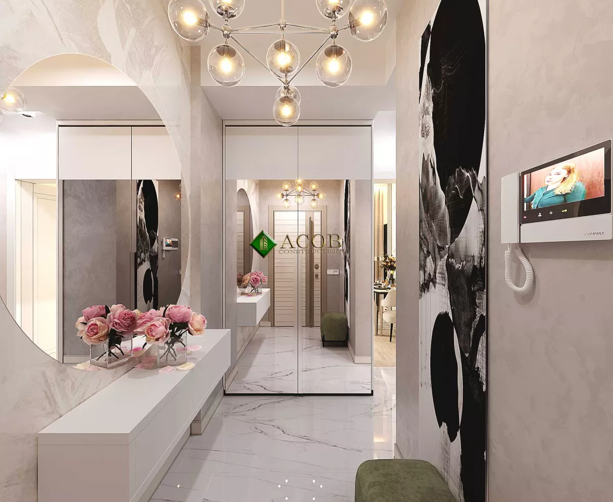 Melisa Park (50 m²) Mənzilin Minimalist Üslubda Dizaynı