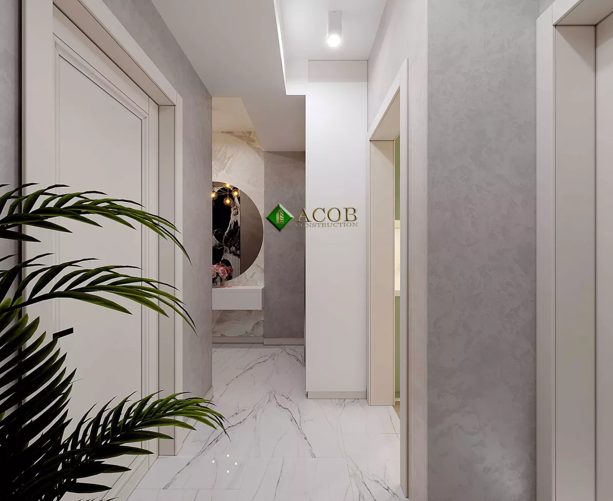 Melisa Park (50 m²) Mənzilin Minimalist Üslubda Dizaynı