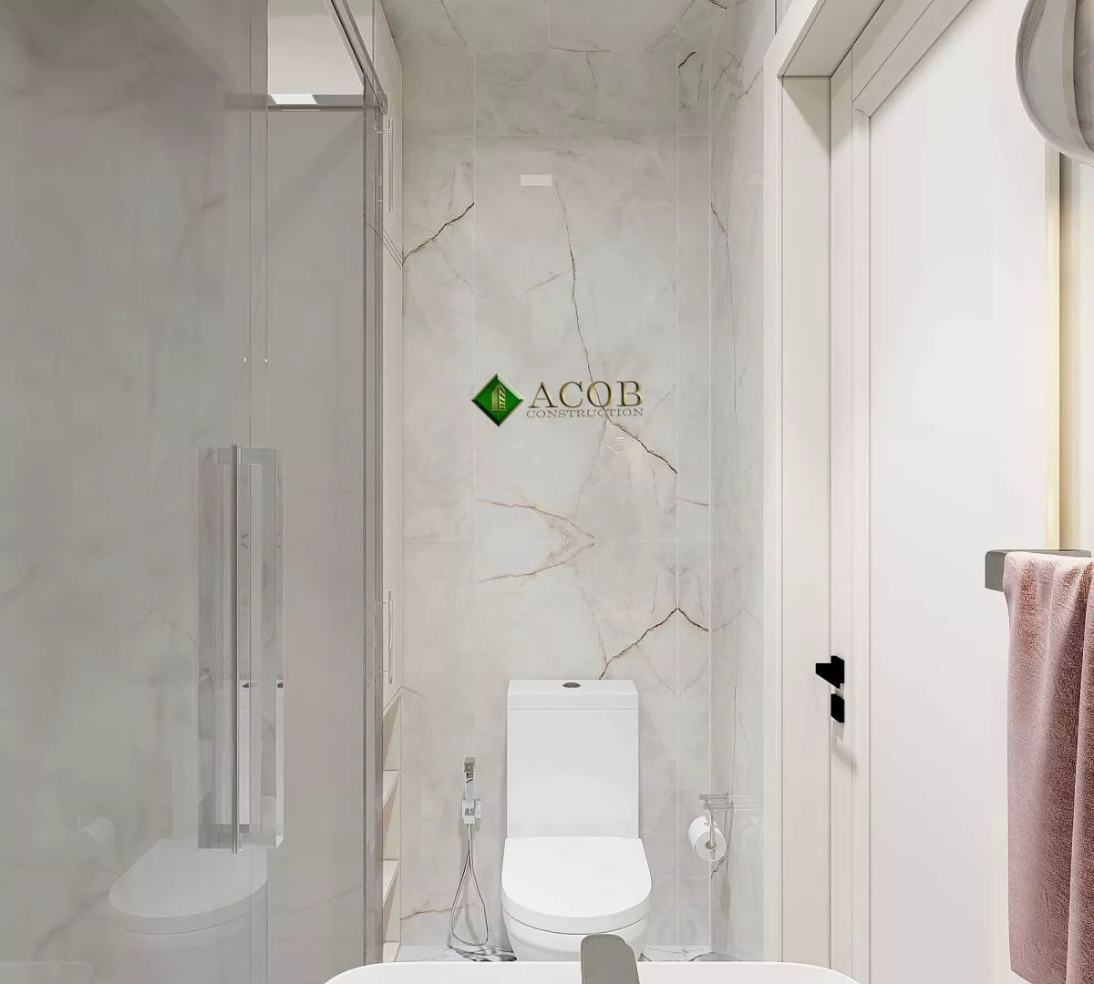 Melisa Park (50 m²) Mənzilin Minimalist Üslubda Dizaynı