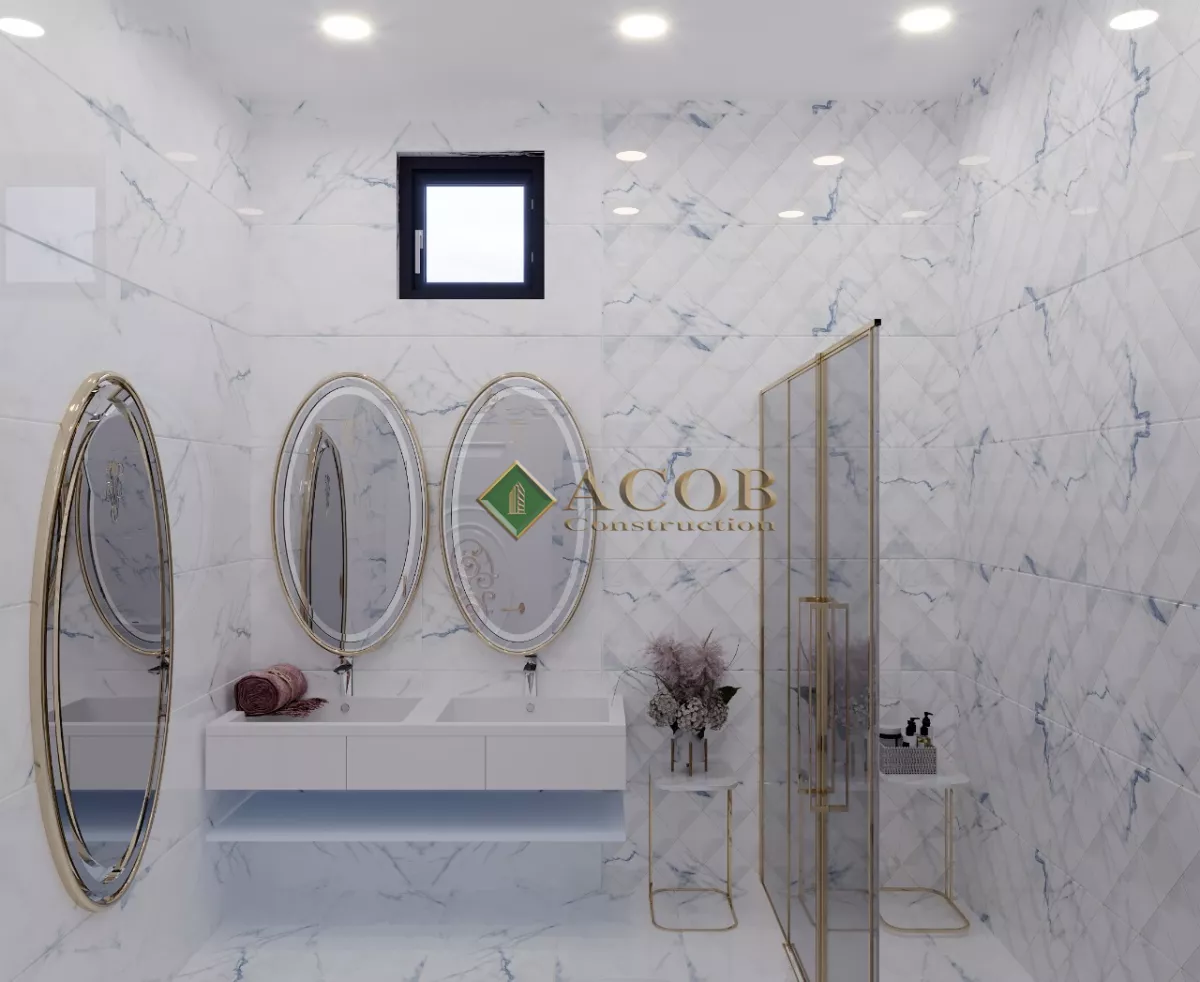 Ləhic (210 m²) bağ evinin interyer dizaynı. Neoklassika