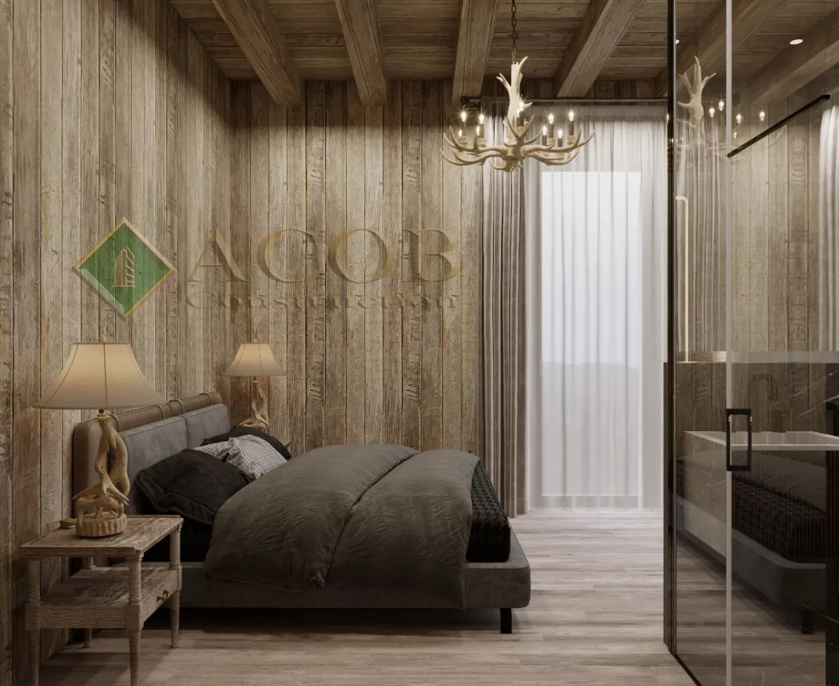 Fatmayı (157 m²) Bağ evinin interyer dizaynı. Loft