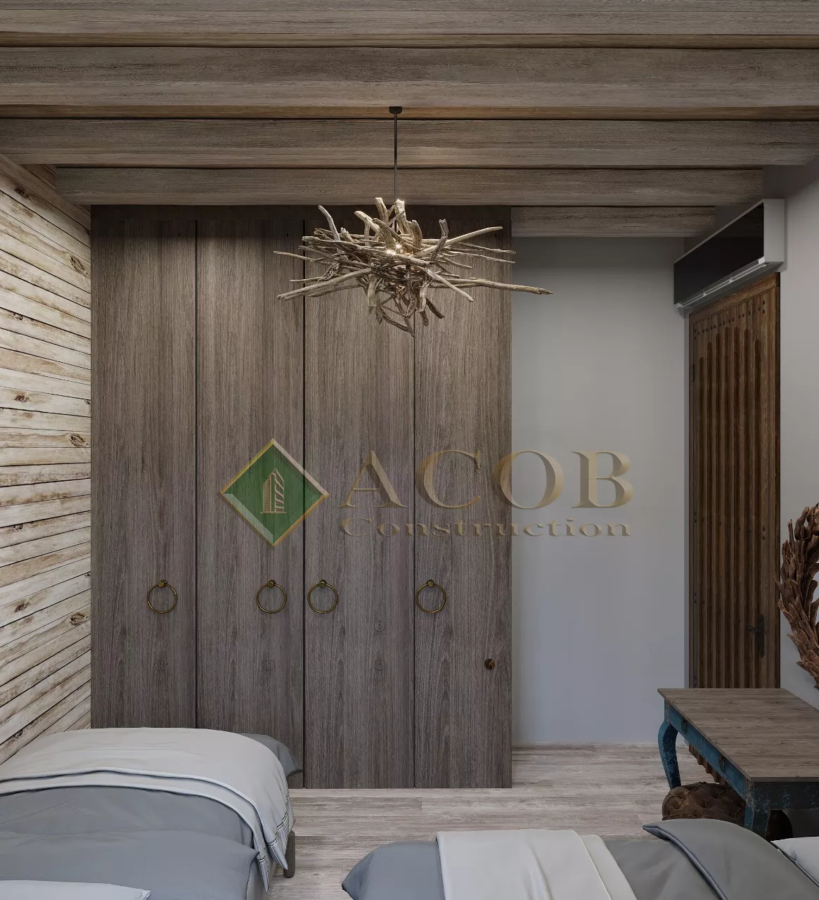 Fatmayı (157 m²) Bağ evinin interyer dizaynı. Loft