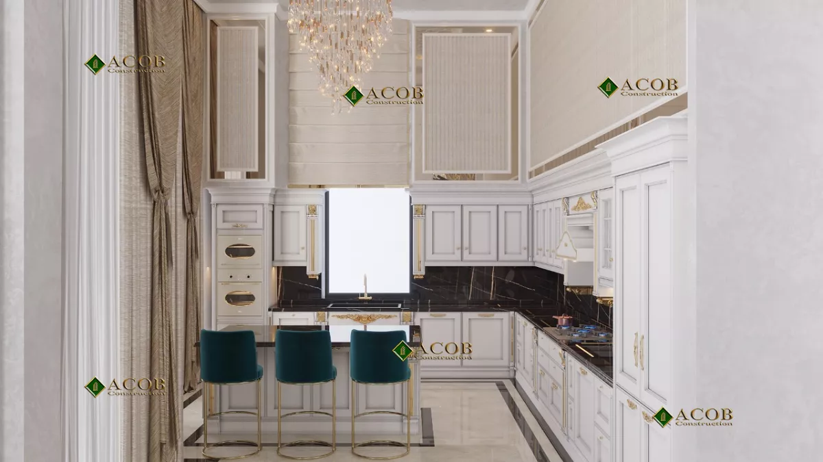 Buzovna (1030 m²) villanın interyer dizaynı