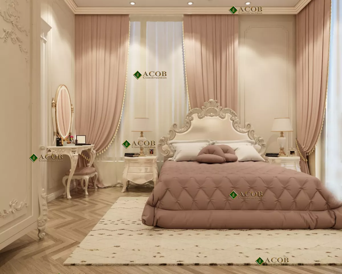 Buzovna (1030 m²) villanın interyer dizaynı