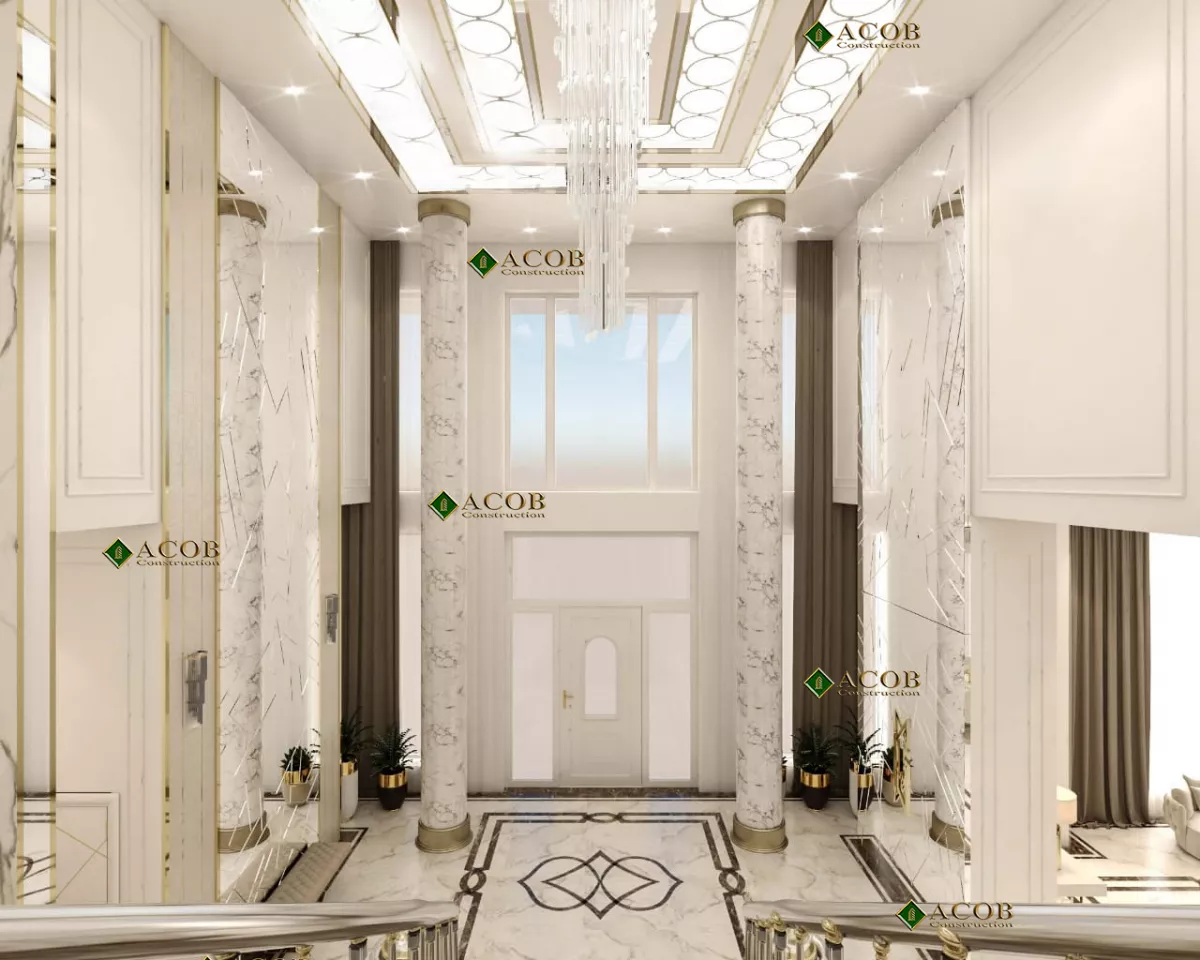 Buzovna (1030 m²) villanın interyer dizaynı