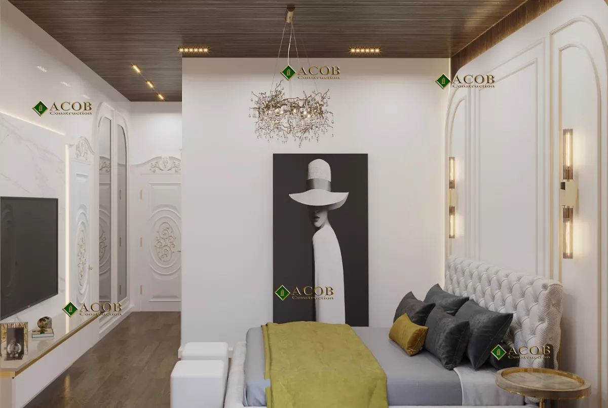 Buzovna (1030 m²) villanın interyer dizaynı