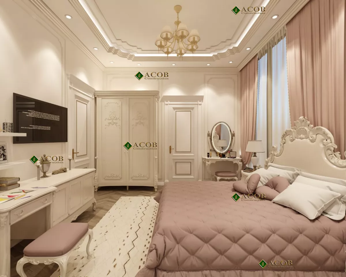 Buzovna (1030 m²) villanın interyer dizaynı