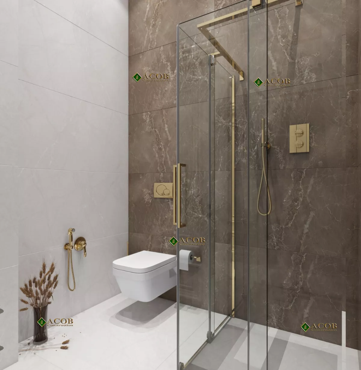 Buzovna (1030 m²) villanın interyer dizaynı