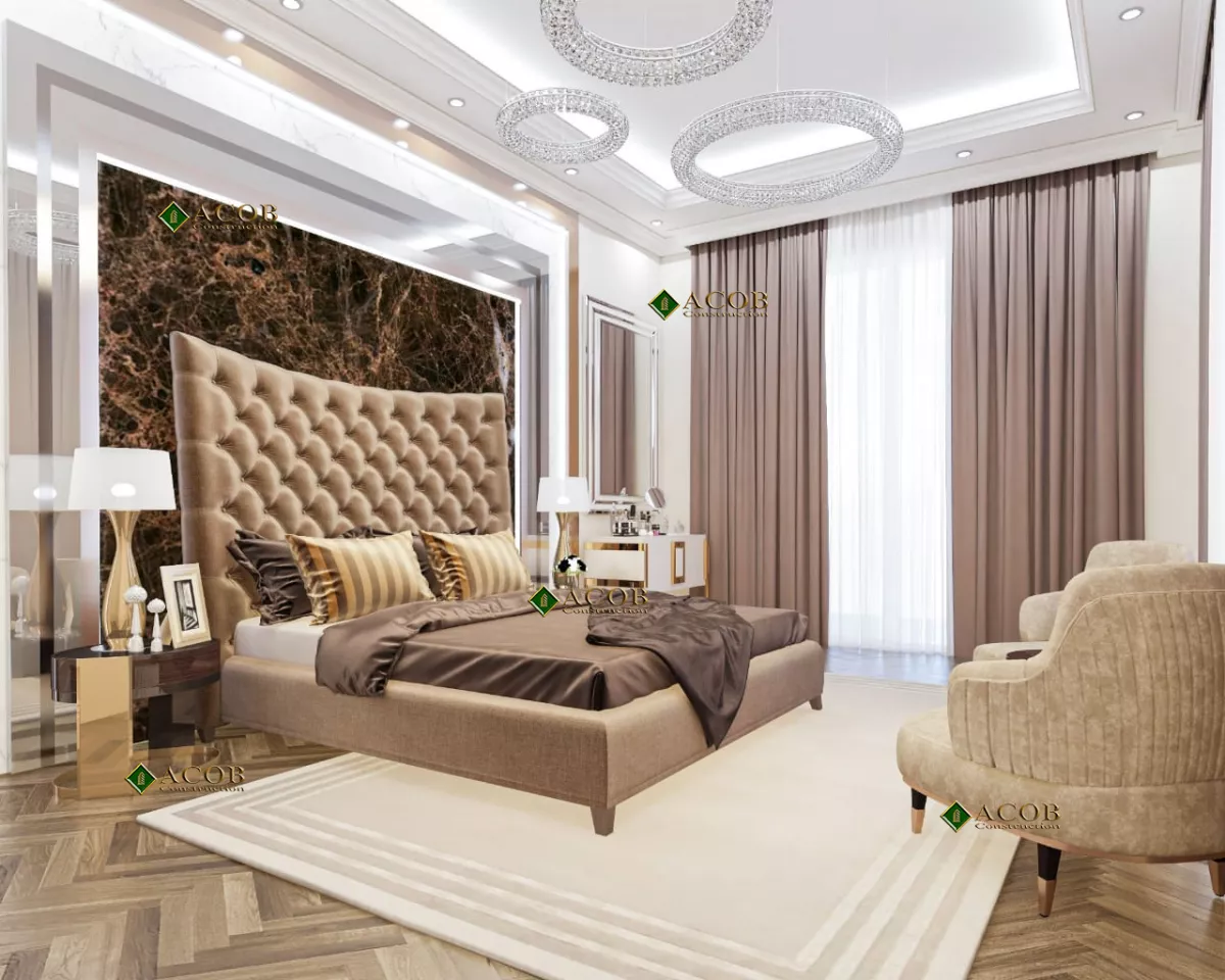 Buzovna (1030 m²) villanın interyer dizaynı