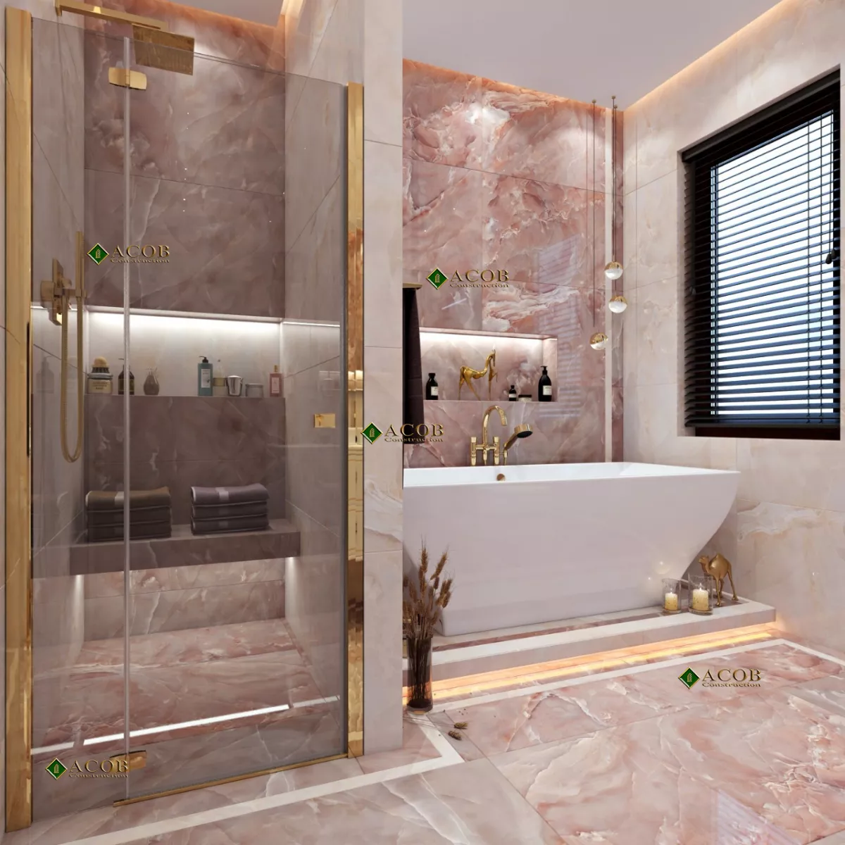 Buzovna (1030 m²) villanın interyer dizaynı