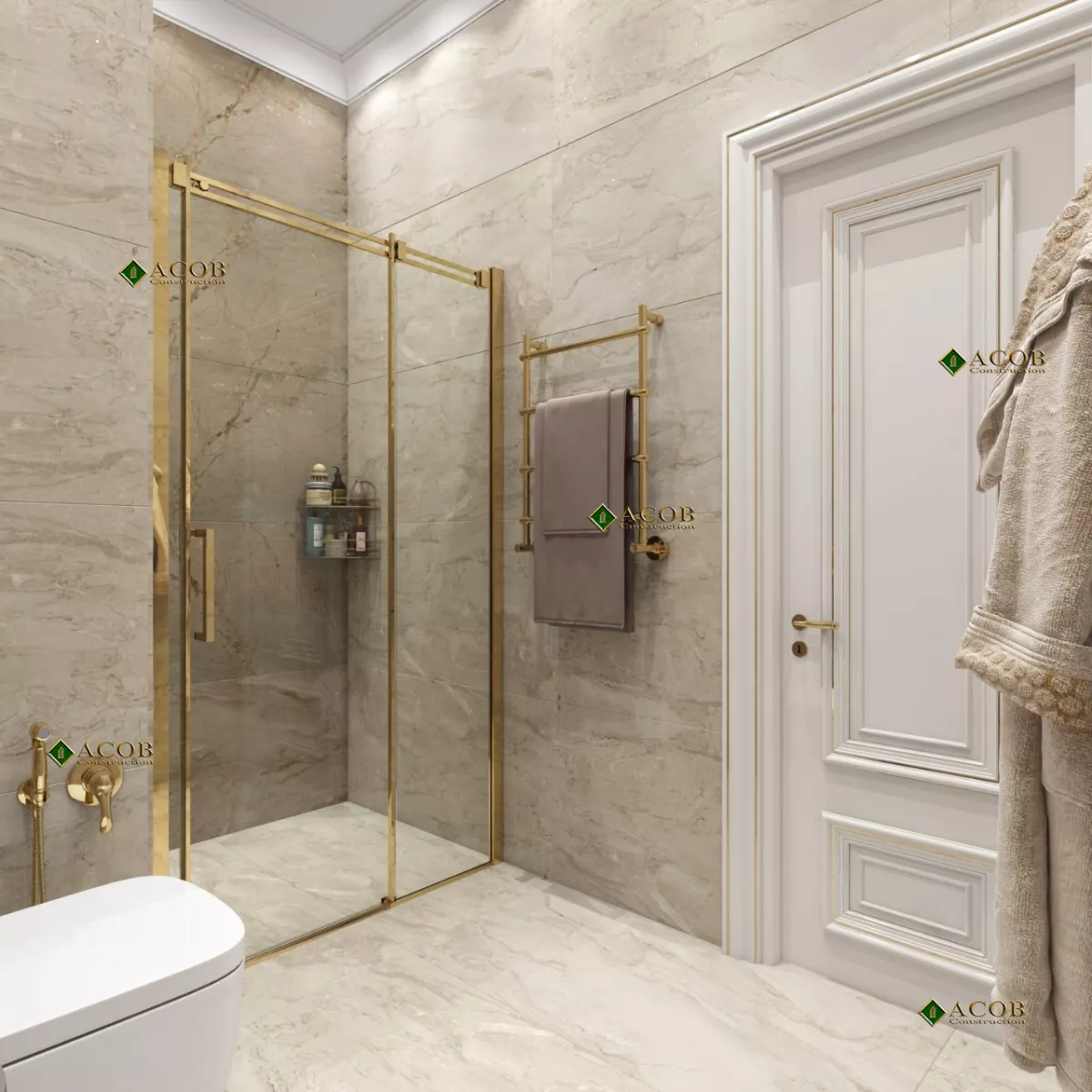 Buzovna (1030 m²) villanın interyer dizaynı