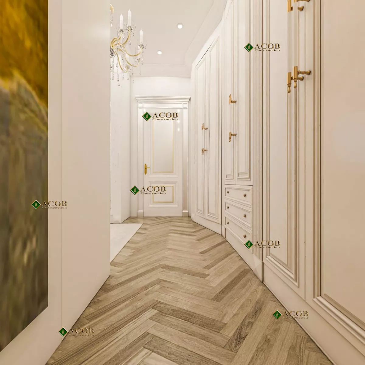 Buzovna (1030 m²) villanın interyer dizaynı