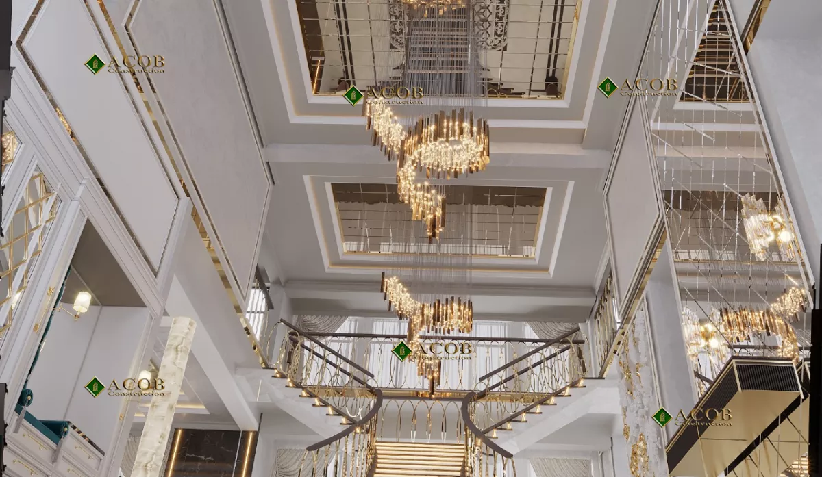 Buzovna (1030 m²) villanın interyer dizaynı