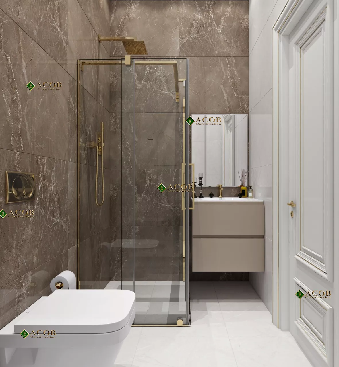 Buzovna (1030 m²) villanın interyer dizaynı