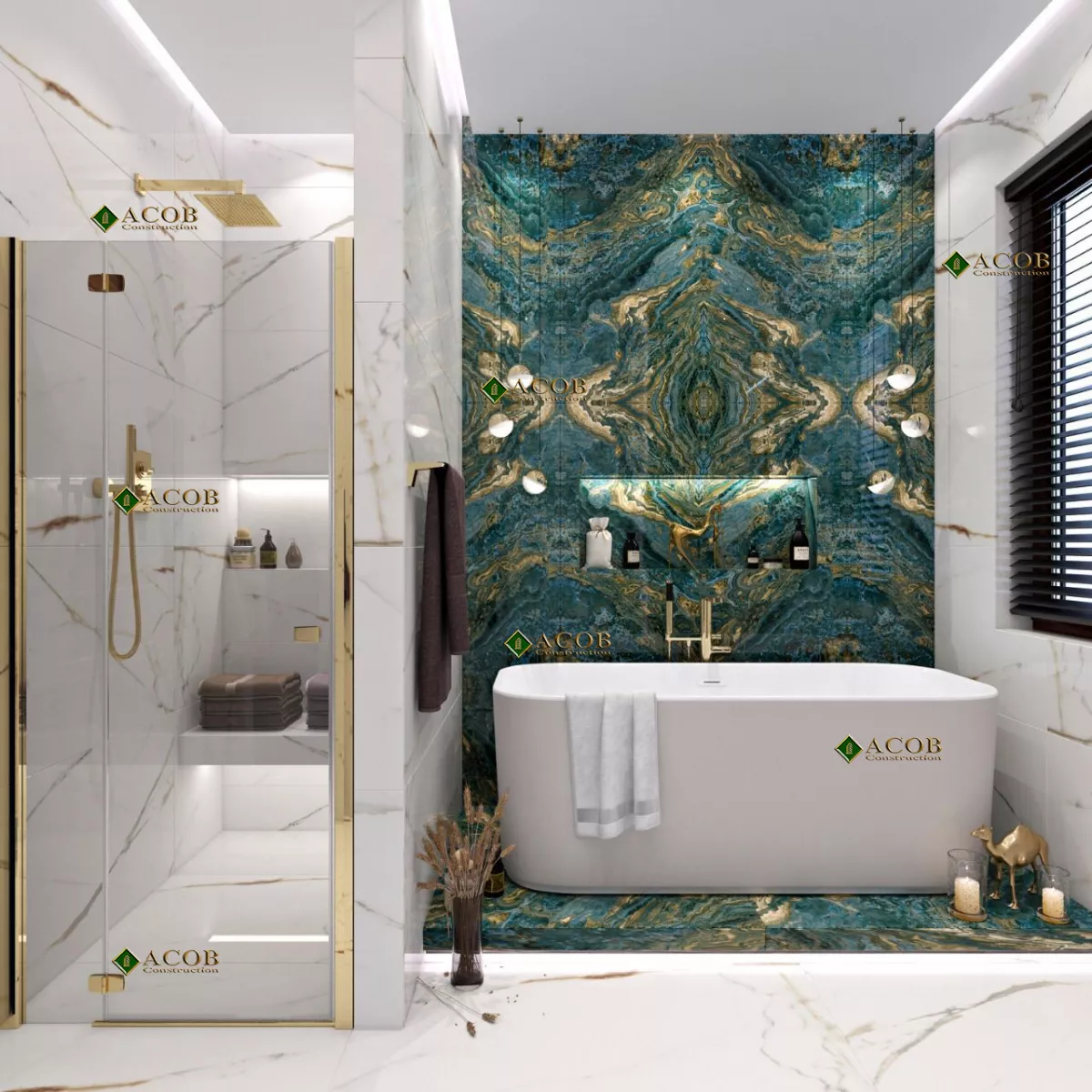 Buzovna (1030 m²) villanın interyer dizaynı