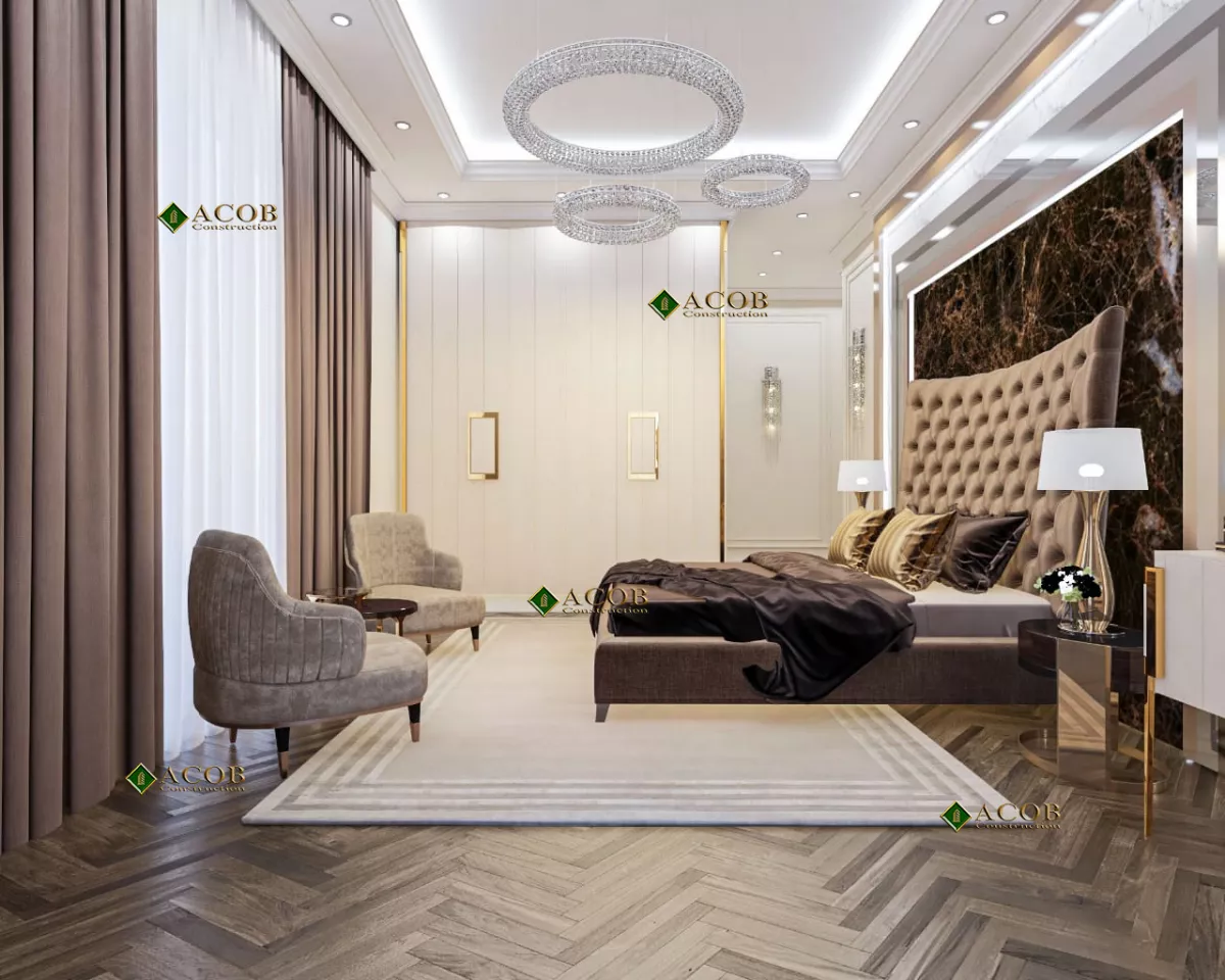 Buzovna (1030 m²) villanın interyer dizaynı