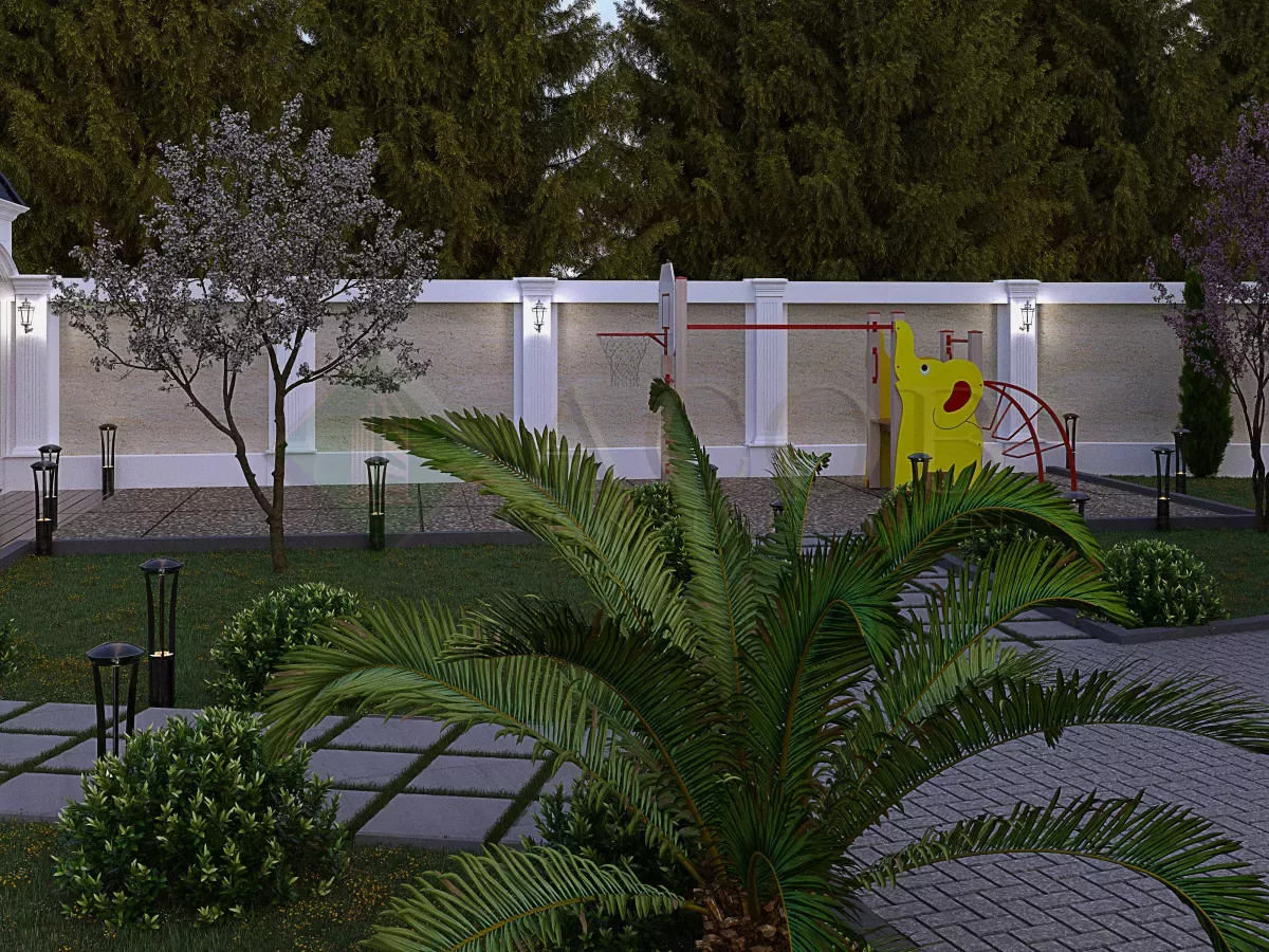 Landscape design of the "White-House" project
