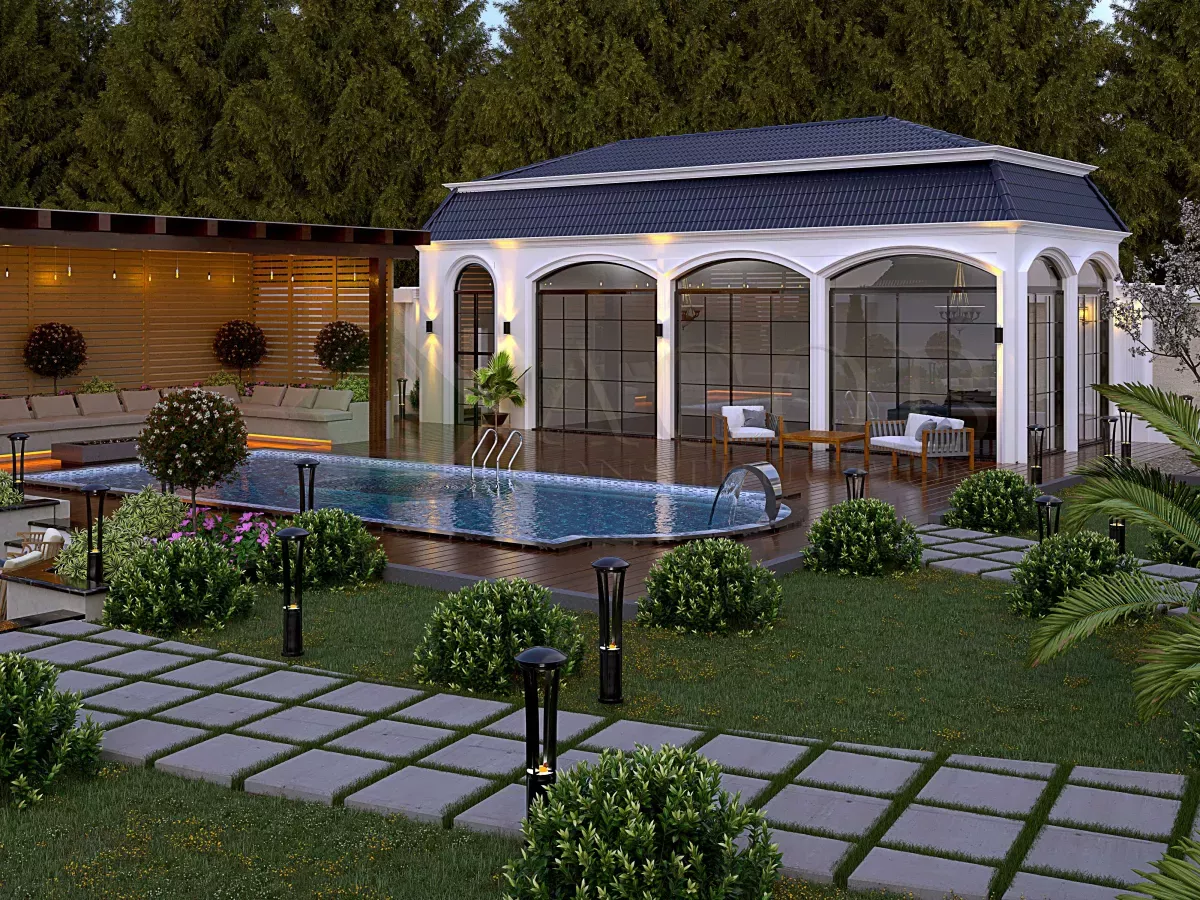 Landscape design of the "White-House" project